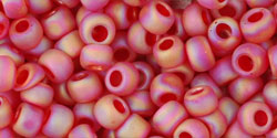 TOHO Round 6/0 : Transparent-Rainbow Frosted Ruby