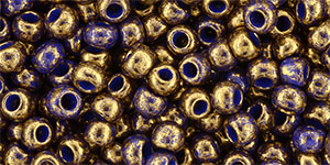 TOHO Round 6/0 : Gilded Marble Blue