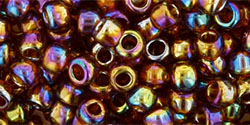 TOHO Round 6/0 Tube 2.5" : Transparent-Rainbow Smoky Topaz