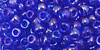 TOHO Round 6/0 Tube 2.5" : Transparent-Rainbow Sapphire