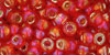 TOHO Round 6/0 Tube 5.5" : Silver-Lined Rainbow Lt Siam Ruby