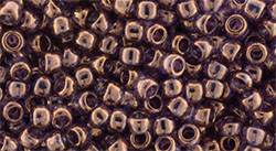 TOHO Round 6/0 Tube 2.5" : Gold-Luster - Lilac