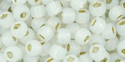 TOHO Round 6/0 Tube 2.5" : Silver-Lined Milky White