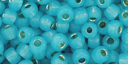 TOHO Round 6/0 Tube 5.5" : Silver-Lined Milky Aqua