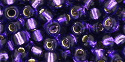 TOHO Round 6/0 Tube 2.5" : Silver-Lined Purple