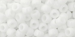 TOHO Round 6/0 Tube 5.5" : Opaque White