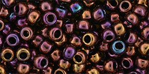 TOHO Round 6/0 Tube 2.5" : Higher-Metallic Amethyst