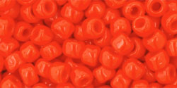 TOHO Round 6/0 Tube 2.5" : Opaque Sunset Orange