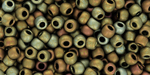 TOHO Round 6/0 Tube 2.5" : Higher-Metallic Frosted Carnival