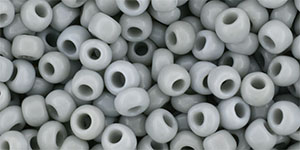 TOHO Round 6/0 Tube 2.5" : Opaque Gray