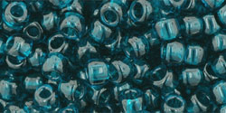 TOHO Round 6/0 Tube 5.5" : Transparent Capri Blue