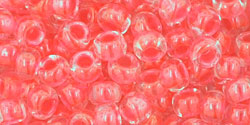 TOHO Round 6/0 Tube 2.5" : Luminous Neon Salmon