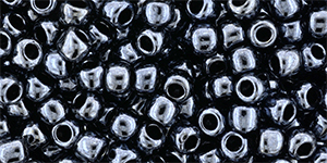 TOHO Round 6/0 Tube 2.5" : Metallic Hematite