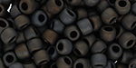 TOHO Round 6/0 Tube 2.5" : Frosted Metallic Iris - Brown