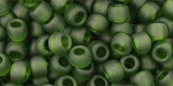 TOHO Round 6/0 Tube 2.5" : Transparent-Frosted Olivine