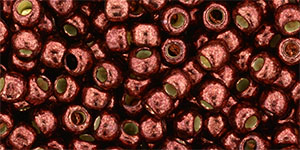 TOHO Round 6/0 Tube 2.5" : PermaFinish - Galvanized Brick Red