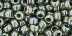TOHO Round 6/0 : HYBRID Opal - Green Picasso