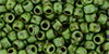 TOHO Round 6/0 Tube 2.5" : HYBRID Opaque Mint Green - Picasso
