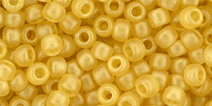 TOHO Round 6/0 Tube 2.5" : HYBRID Sueded Gold Topaz