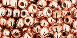 TOHO Round 6/0 Tube 2.5" : HYBRID Metallic Copper Penny