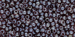 TOHO Round 8/0 Tube 2.5" : Transparent-Lustered Med Amethyst