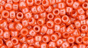 TOHO Round 8/0 Tube 2.5" : Opaque-Lustered Pumpkin