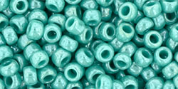 TOHO Round 8/0 Tube 2.5" : Opaque-Lustered Turquoise