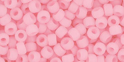 TOHO Round 8/0 Tube 2.5" : Ceylon Frosted Innocent Pink