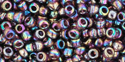 TOHO Round 8/0 Tube 5.5" : Transparent Rainbow Amethyst