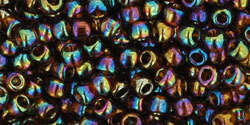 TOHO Round 8/0 Tube 2.5" : Transparent-Rainbow Smoky Topaz