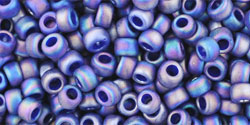 TOHO Round 8/0 : Ancient Matte/Rainbow Dk Blue