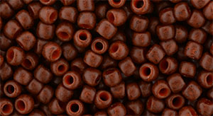 TOHO Round 8/0 Tube 2.5" : Semi Glazed - Burnt Orange