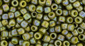 TOHO Round 8/0 Tube 2.5" : Semi Glazed Rainbow- Olive