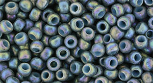 TOHO Round 8/0 Tube 2.5" : Semi Glazed Rainbow - Blue Turquoise