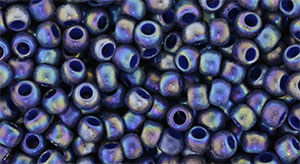 TOHO Round 8/0 Tube 2.5" : Semi Glazed Rainbow - Navy Blue