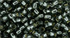 TOHO Round 8/0 Tube 2.5" : Silver-Lined Black Diamond