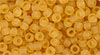 TOHO Round 8/0 : Transparent Frosted Med Topaz