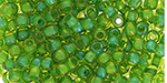 TOHO Round 8/0 : Inside-Color Jonquil/Shamrock-Lined