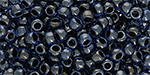 TOHO Round 8/0 : Inside-Color/Transparent-Luster - Navy Blue