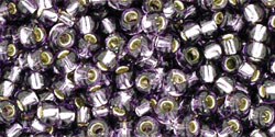 TOHO Round 8/0 Tube 2.5" : Silver-Lined Tanzanite