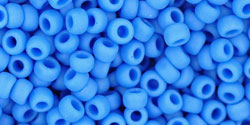 TOHO Round 8/0 Tube 2.5" : Opaque-Frosted Cornflower