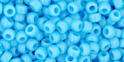 TOHO Round 8/0 Tube 5.5" : Opaque Blue Turquoise