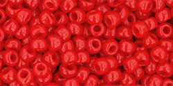 TOHO Round 8/0 Tube 5.5" : Opaque Cherry