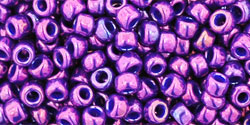 TOHO Round 8/0 Tube 5.5" : Higher-Metallic Grape