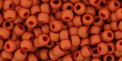 TOHO Round 8/0 Tube 2.5" : Opaque-Frosted Terra Cotta