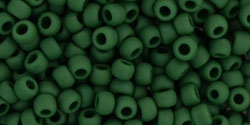 TOHO Round 8/0 Tube 2.5" : Opaque-Frosted Pine Green