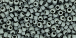 TOHO Round 8/0 Tube 2.5" : Opaque Frosted Dk Gray