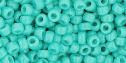 TOHO Round 8/0 Tube 5.5" : Opaque Turquoise