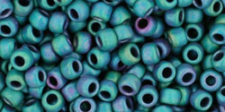 TOHO Round 8/0 Tube 5.5" : Matte-Color Iris - Teal