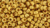 TOHO Round 8/0 Tube 2.5" : Metallic Frosted 24K Gold Plated